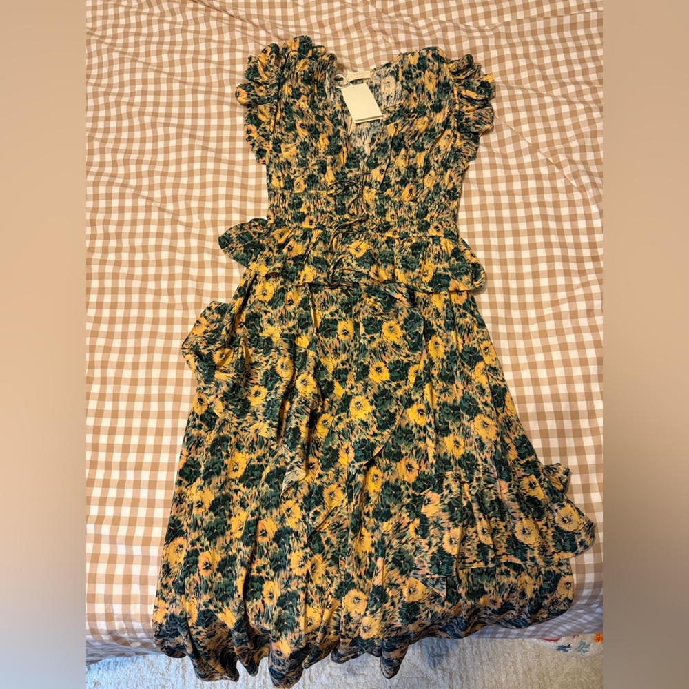 NWT ulla Johnson avia dress size 2 color begonia - Picture 1 of 4
